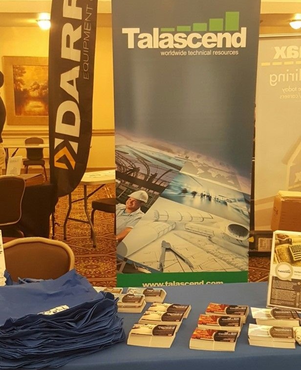 Talascend's booth at the Fort Hood career fair